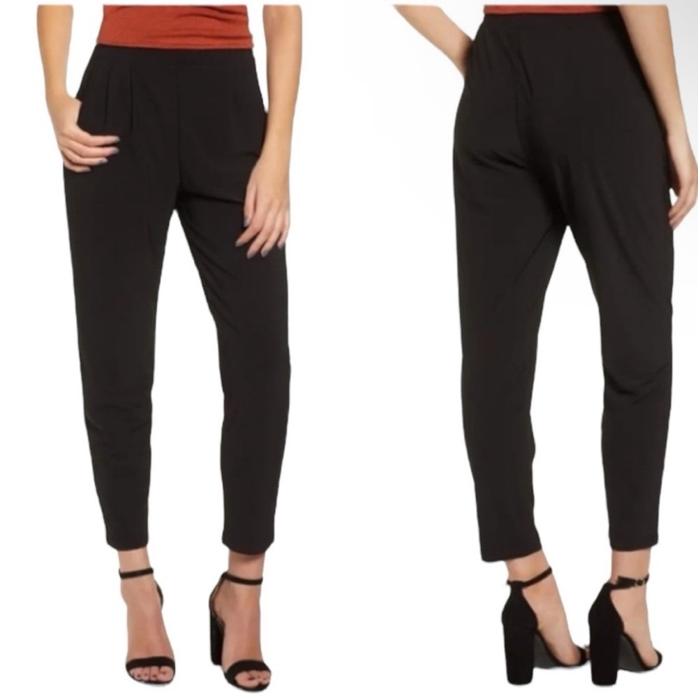 Leith dressy pleated pull on pants xs